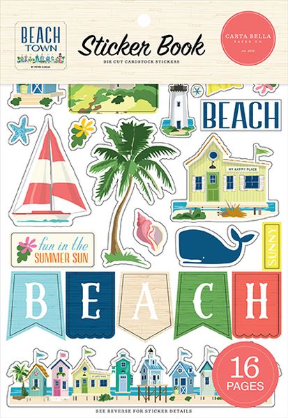 Carta Bella Beach Town Sticker Book