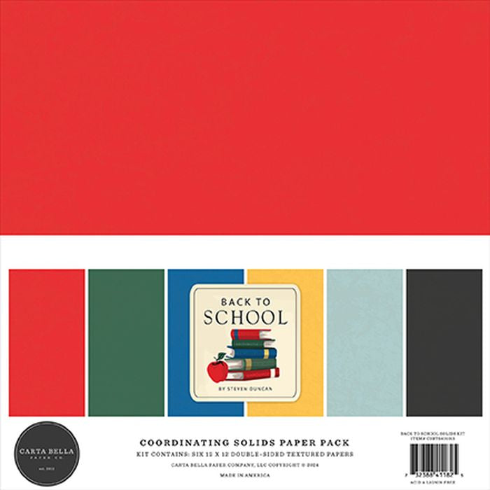 Carta Bella - Back To School Solids Kit