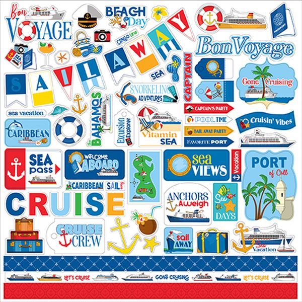 Bon Voyage Element Stickers