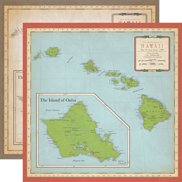 Carta Bella Cartography No. 1: Hawaii Map