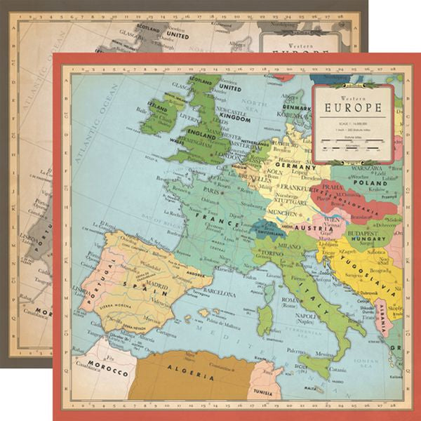 Carta Bella Cartography Europe Map