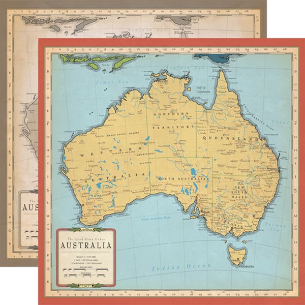 Carta Bella Cartography Australia Map