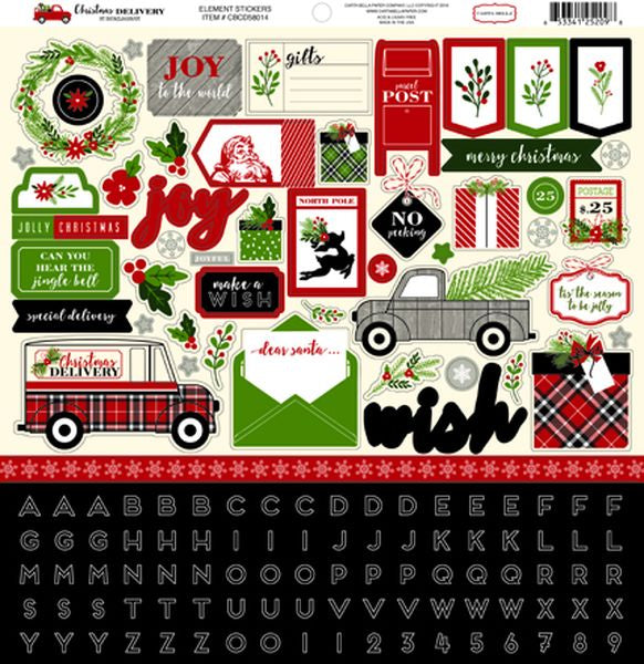 Christmas Delivery Element Sticker