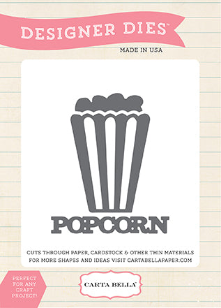 Carta Bella Circus Party Popcorn Die