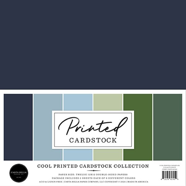 Carta Bella Cool Printed Cardstock Collection Kit