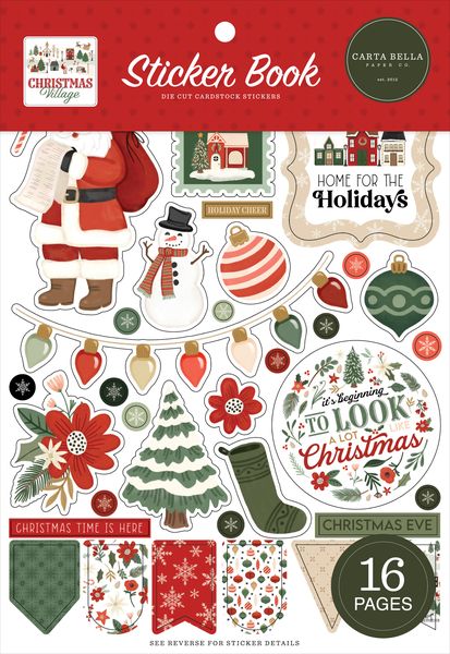 Carta Bella Christmas Village Sticker Book
