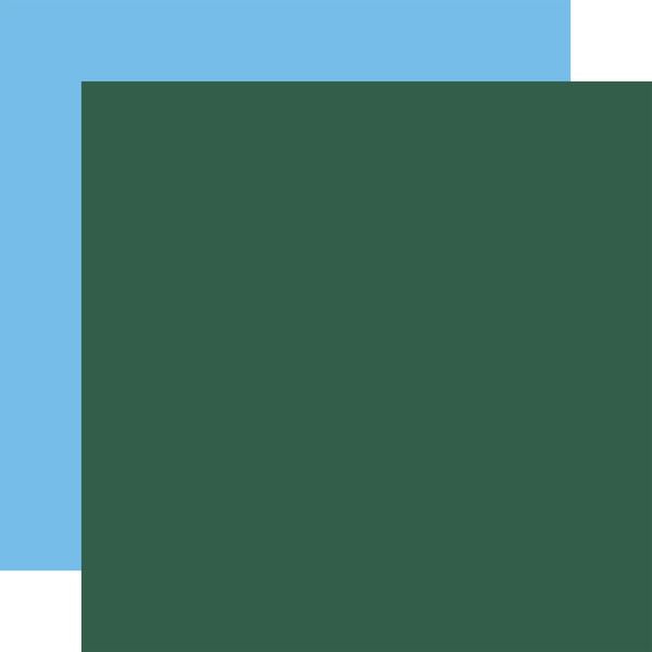 School Days Dk. Green/Blue Coordinating Solid DS Paper (1 Sheet)