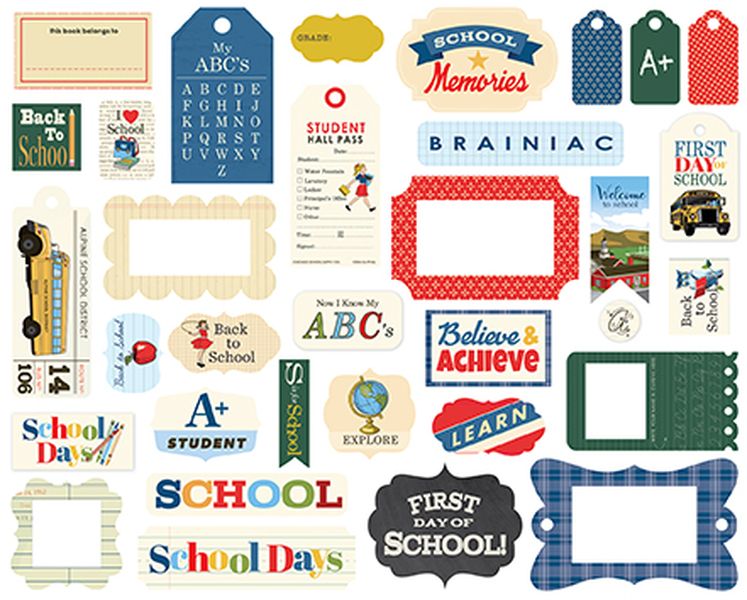 School Days Frames & Tags