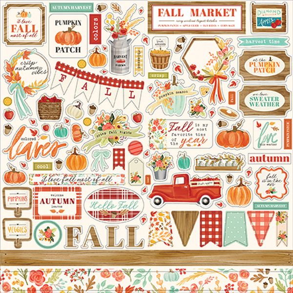 Fall Market Element Sticker