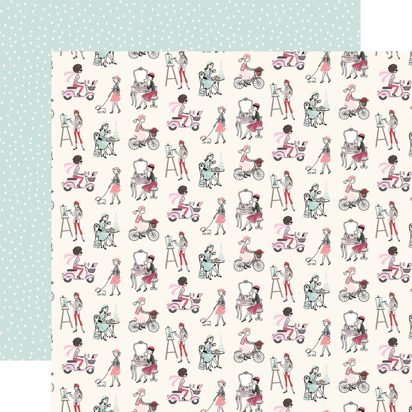 Carta Bella French Girl French Girls DS Paper (1 Sheet)
