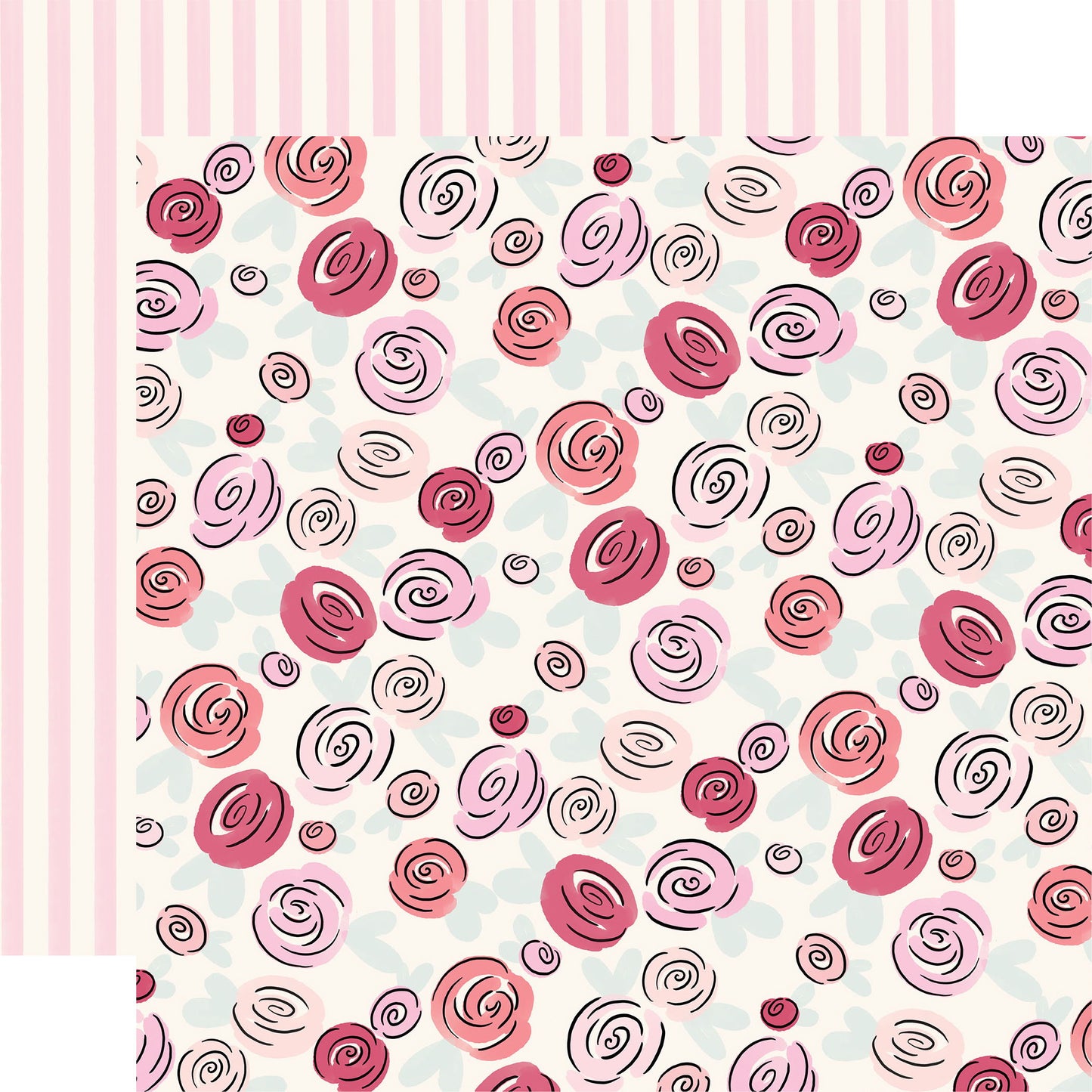 Carta Bella French Girl Ooh La La Floral DS Paper (1 Sheet)