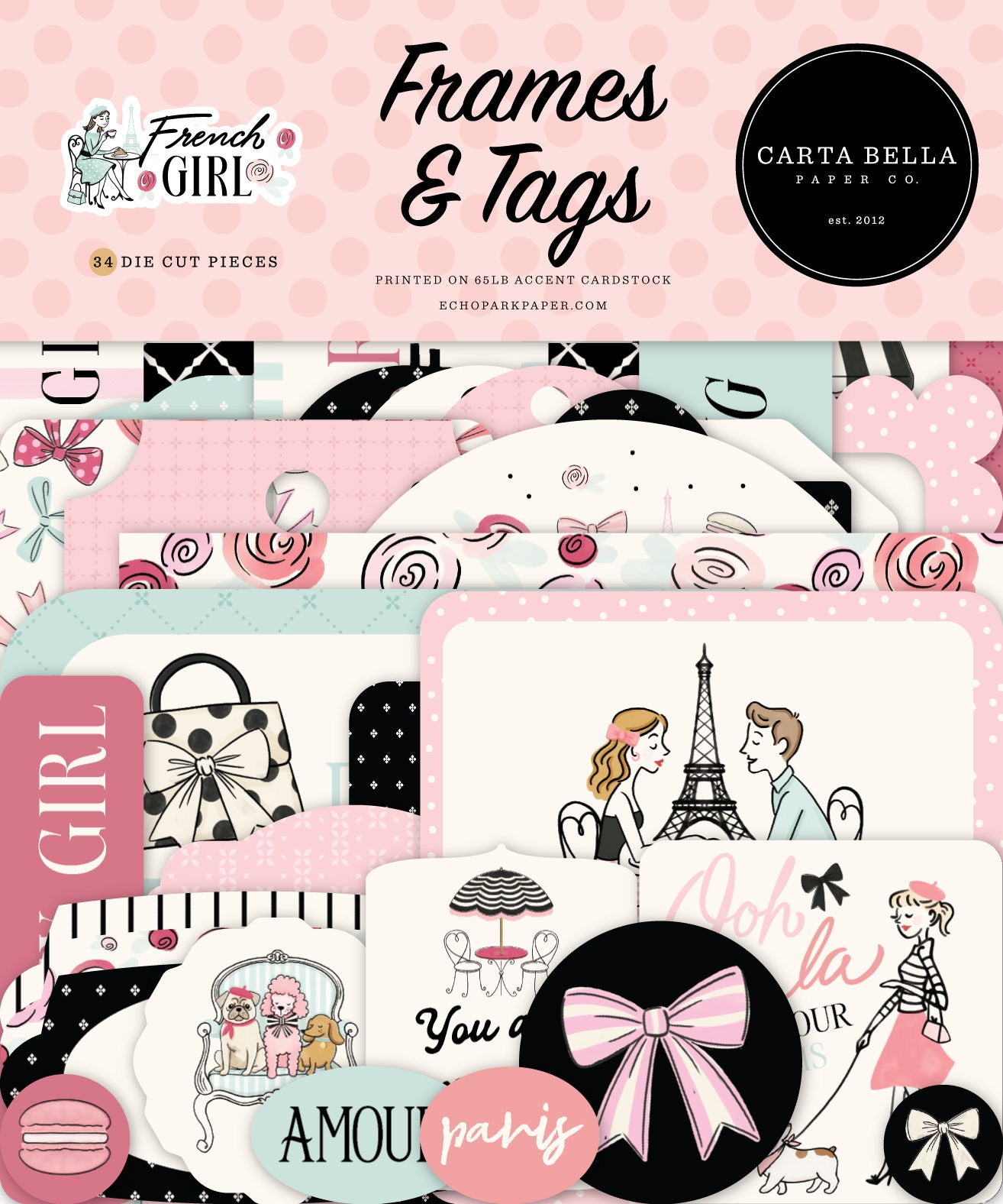 Carta Bella French Girl Frames & Tags