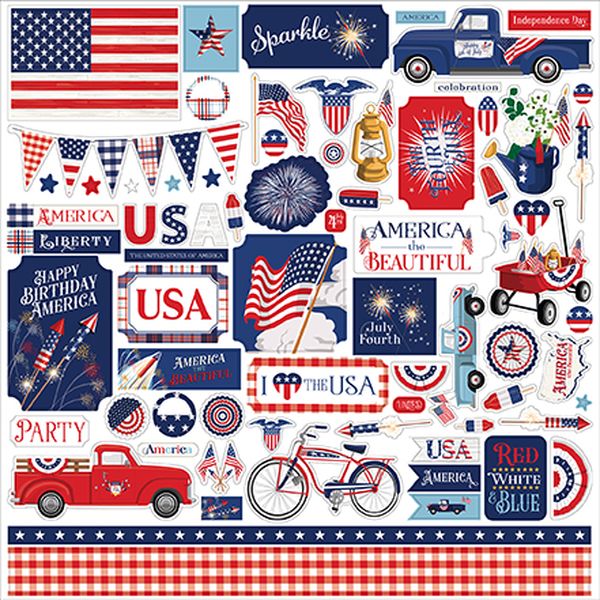 The Fourth of July Element Sticker
