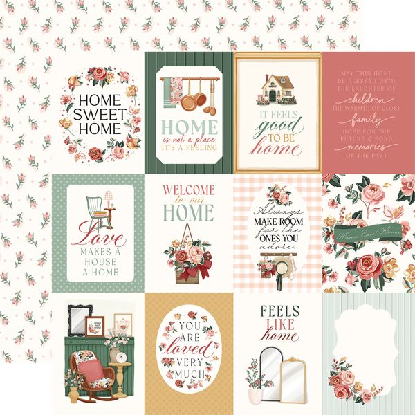 Echo Park Feels Like Home: 3x4 Journaling Cards