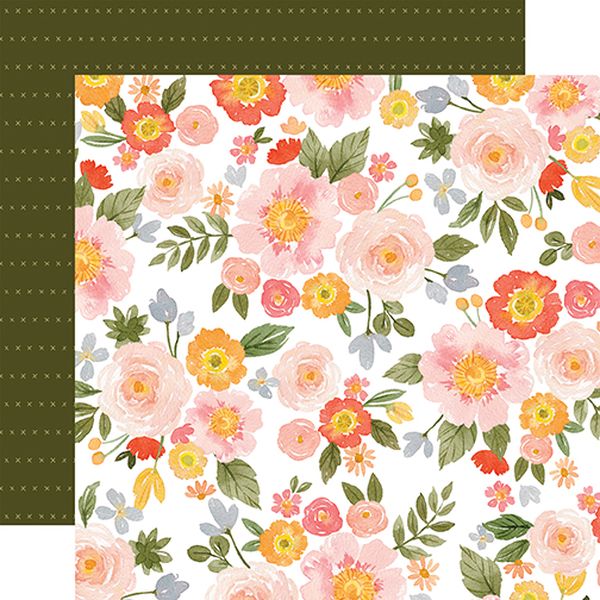 Carta Bella Flora No. 5 Happy Large Floral DS Paper (1 Sheet)