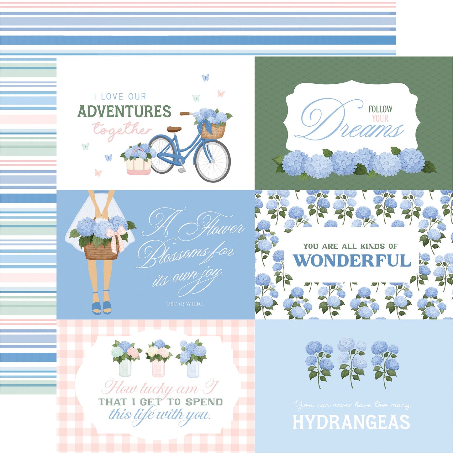 Carta Bella Flower Shoppe: 6x4 Journaling Cards DS Paper (1 Sheet)