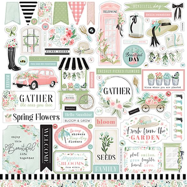 Flower Garden Element Stickers