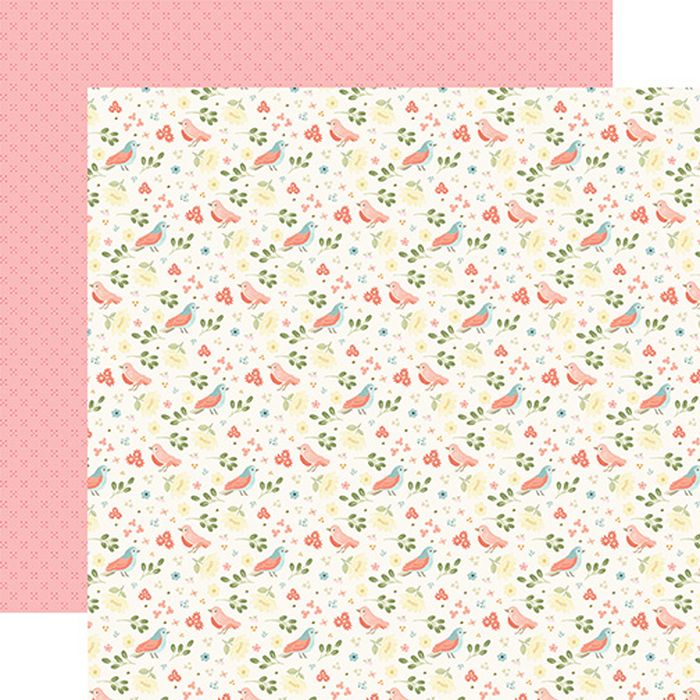 Secret Garden Sweet Birds 12x12 DS Patterned Paper (1 Sheet)