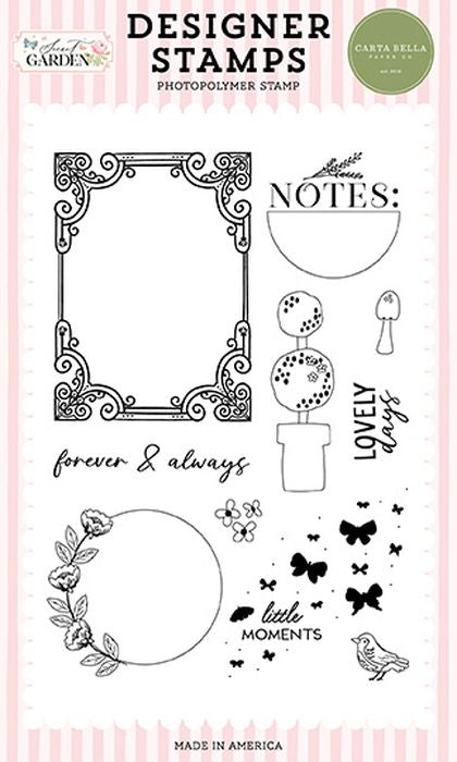 Carta Bella Secret Garden Little Moments Stamp Set