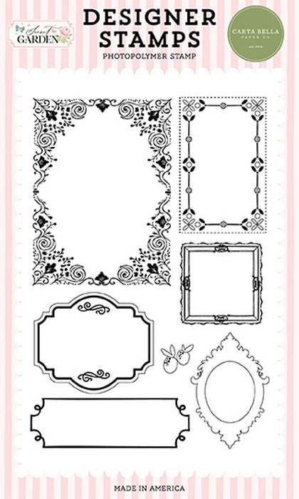Carta Bella Secret Garden Fairy Tale Frames Stamp Set