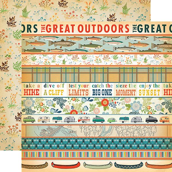 The Great Outdoors Border Strips DS Paper (1 Sheet)