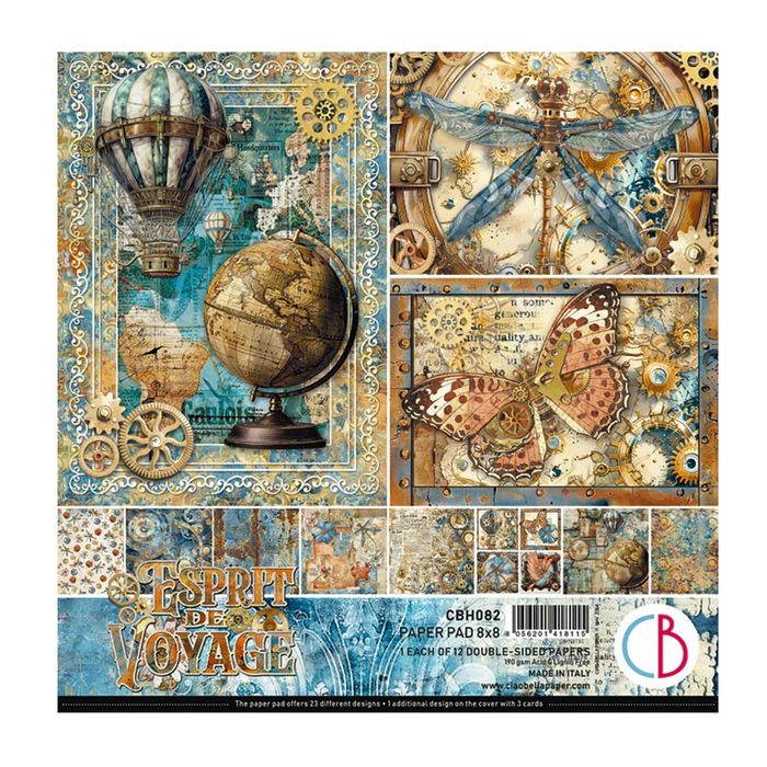 Ciao Bella Esprit de Voyage Pad 8"x8" 12/Pkg