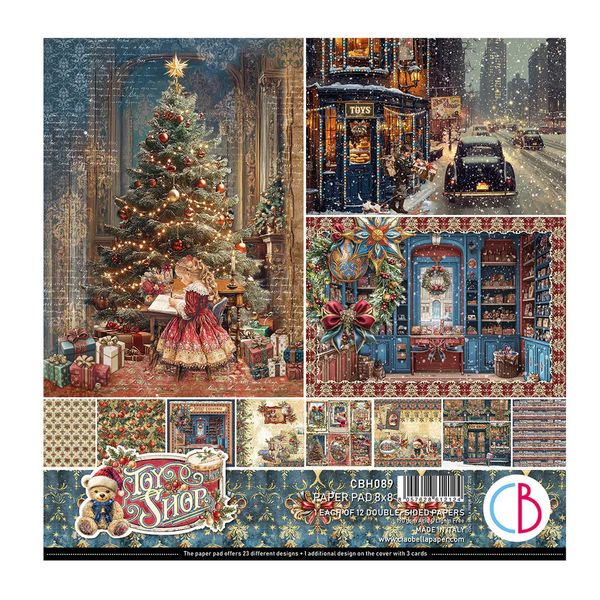 Ciao Bella Toy Shop 8"x8" Pad, 12 sheets/pkg.