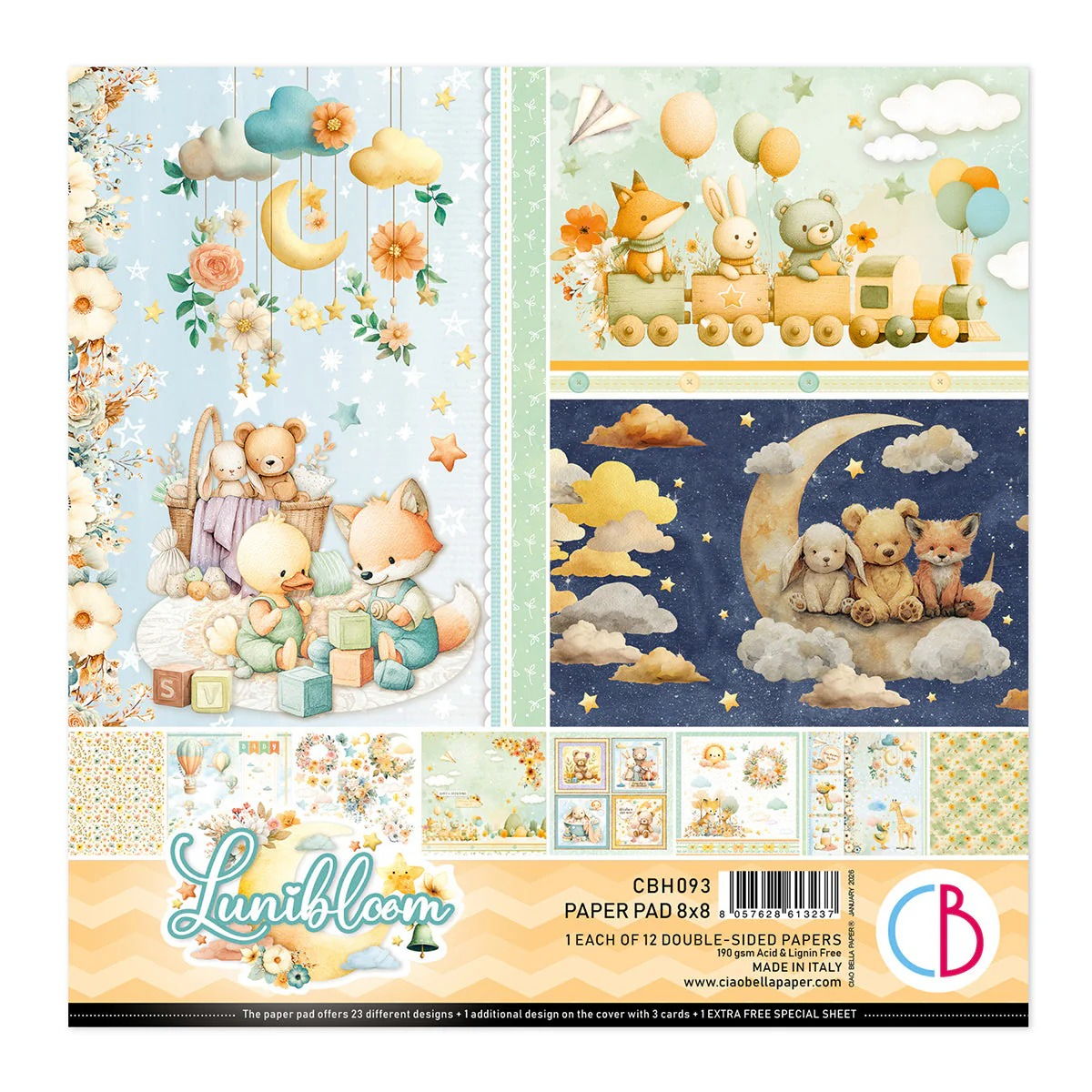 Ciao Bella Lunibloom Pad 8"x8" 12/Pkg