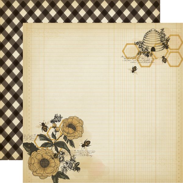 Carta Bella Honey Bee: Bee Kind Layout 12x12 DS Patterned Paper