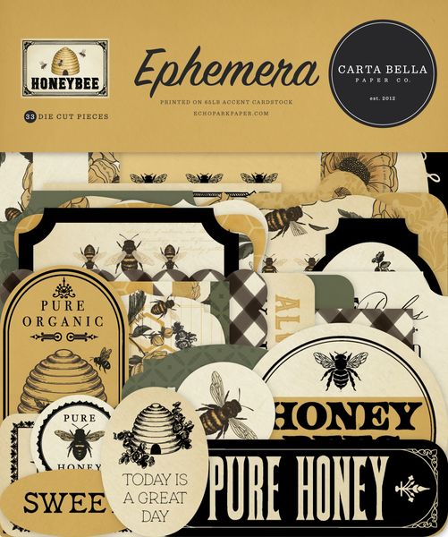 Carta Bella Honey Bee Ephemera