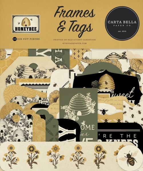Carta Bella Honey Bee Frames & Tags
