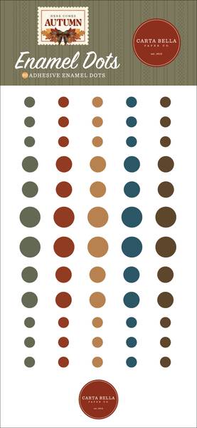 Carta Bella Here Comes Autumn Enamel Dots