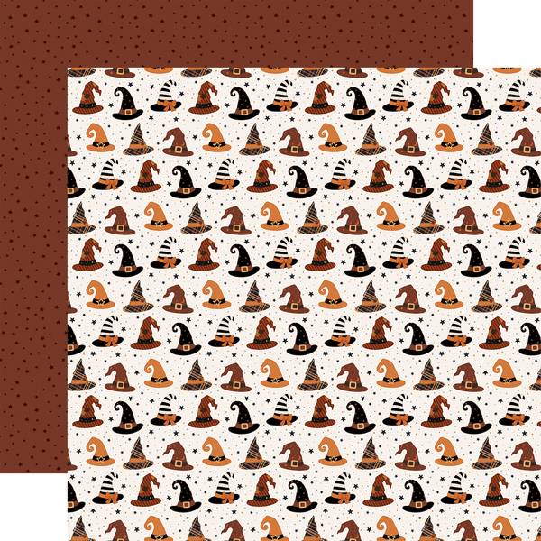 Carta Bella Handmade Halloween: Witch Halloween Hat 12x12 DS Paper (1 Sheet)