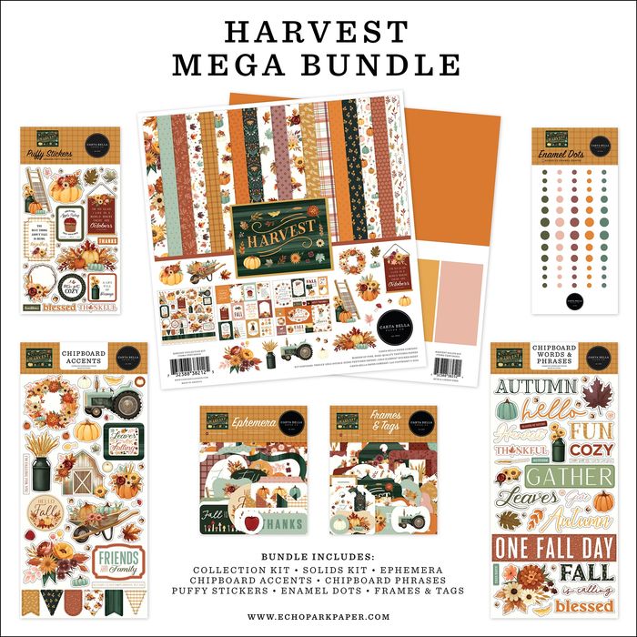 Carta Bella Harvest 12"X12" Mega Bundle