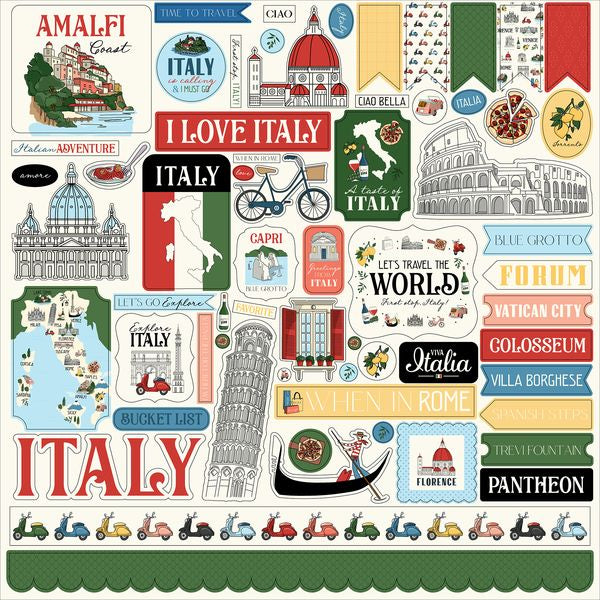 Carta Bella Italy Element Sticker