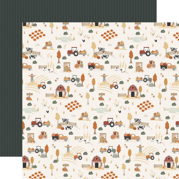 Carta Bella It's Autumn: Fall Farm Scene 12x12 DS Patterned Paper