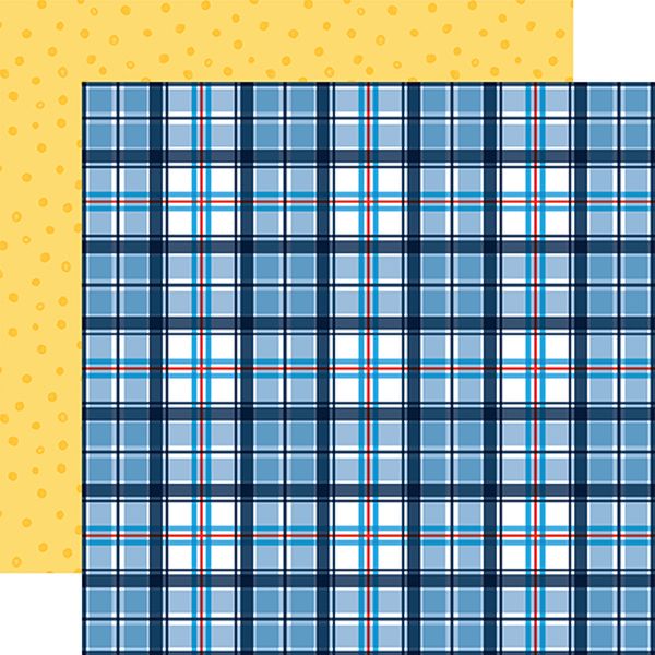 Little Boy Playful Plaid