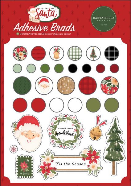 Letters To Santa Adhesive Brad