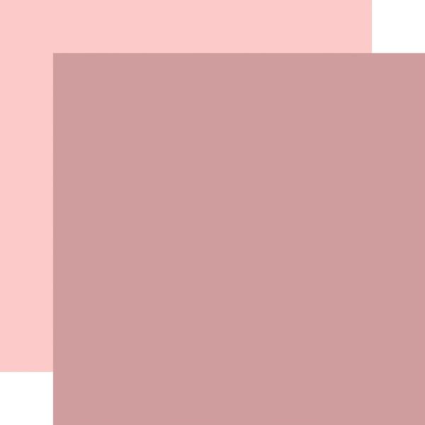 Carta Bella Little Lullabies: Baby Girl: Mauve / Pink 12x12 Coordinating Solid Paper