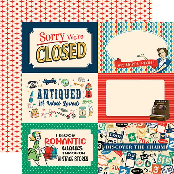 Carta Bella Merchantile 6x4 Journaling Cards