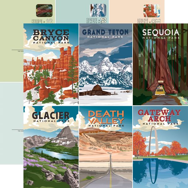Carta Bella: National Parks - Wander Post Cards DS Paper
