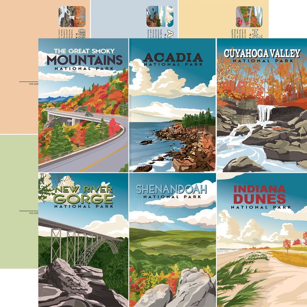 Carta Bella: National Parks - Adventure Post Cards DS Paper