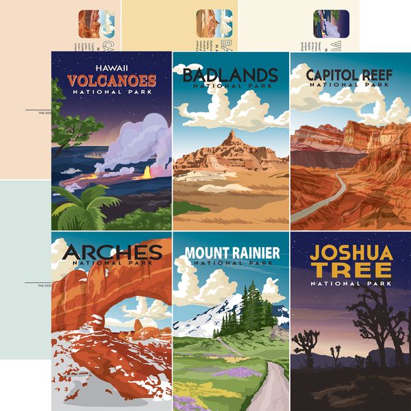 Carta Bella: National Parks - Scenic Post Cards DS Paper