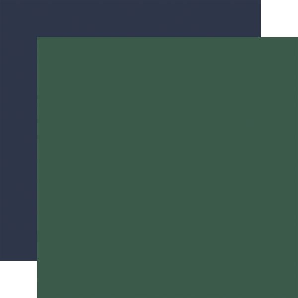 Carta Bella: National Parks - Green / Navy 12x12 Coordinating Solid DS Paper
