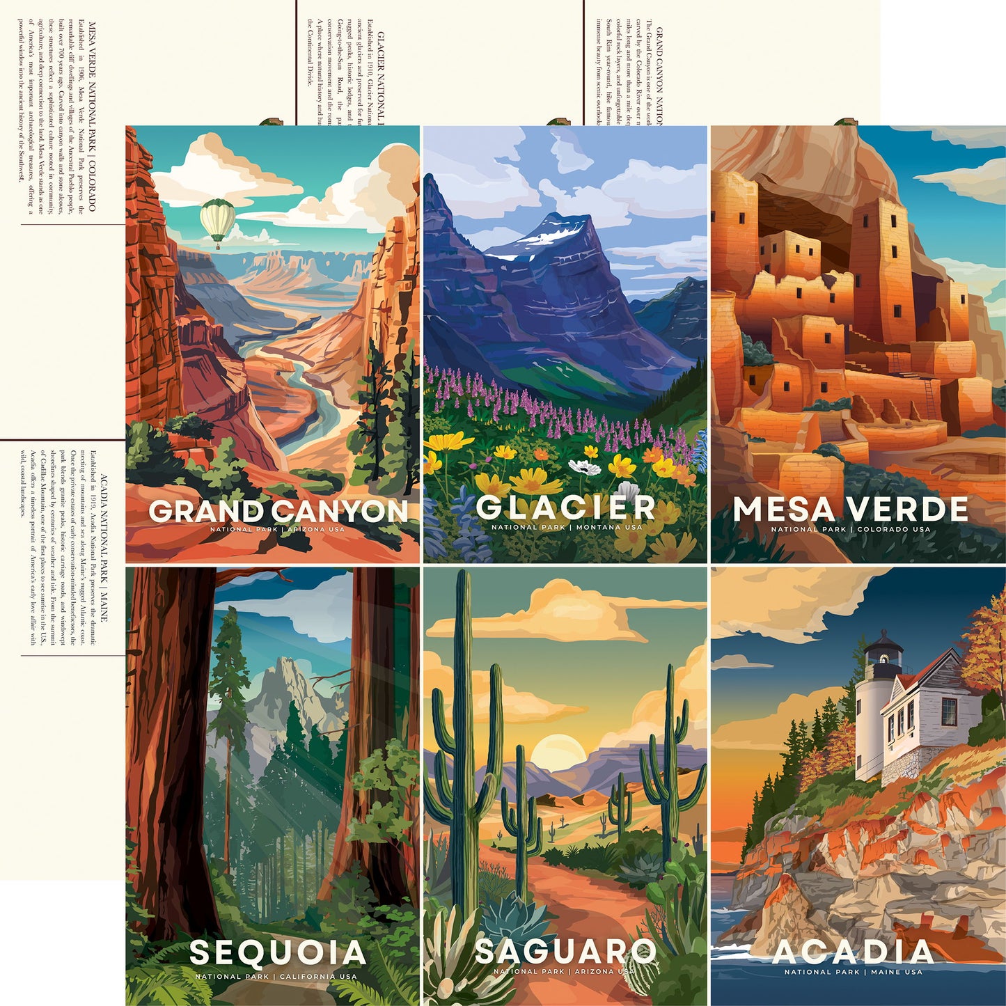 Carta Bella National Parks No. 2: Hike Journaling Cards DS Paper (1 Sheet)
