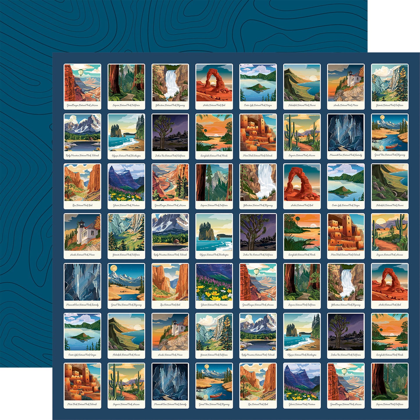 Carta Bella National Parks No. 2: Explore Polaroids DS Paper (1 Sheet)