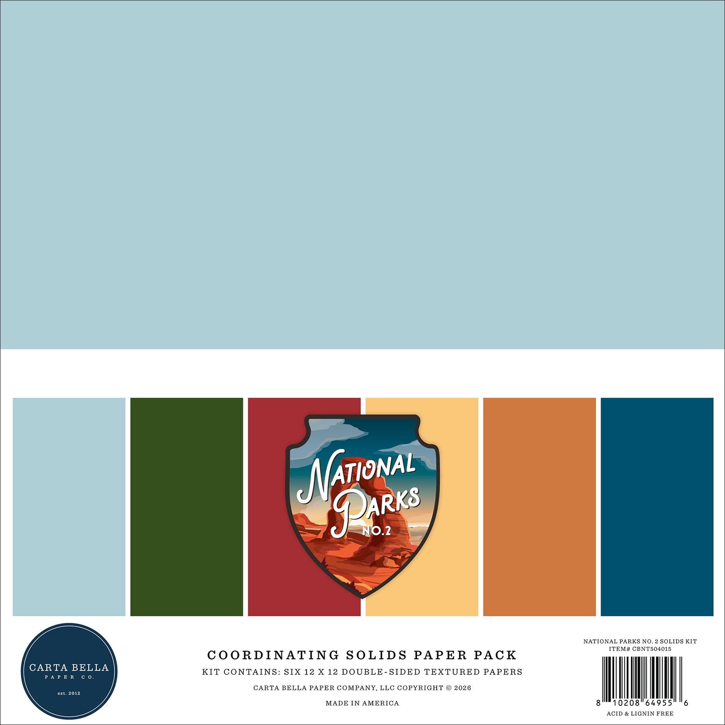Carta Bella National Parks No. 2: National Parks No. 2 Solids Kit