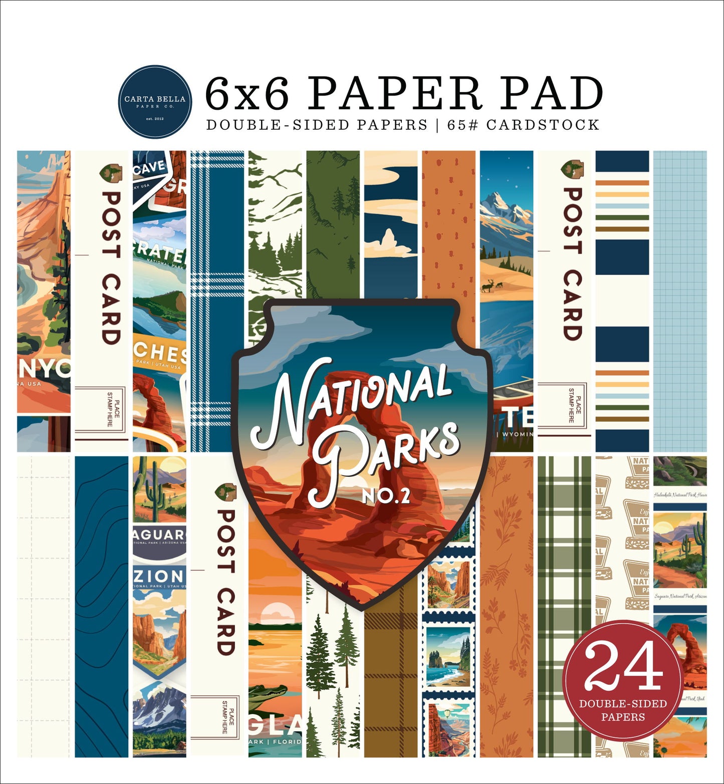 Carta Bella National Parks No. 2: National Parks No. 2 6x6 Paper Pad