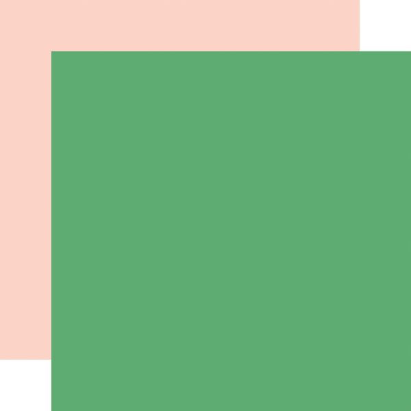 Carta Bella New York City: Green / Lt. Pink 12x12 Coordinating Solid (1 Sheet)