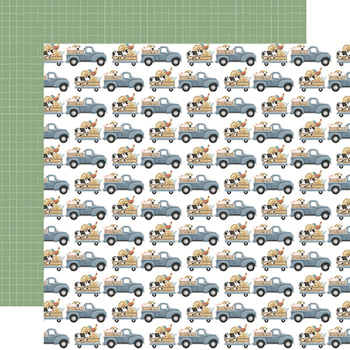 Carta Bella On The Farm Truckload Of Animals 12x12 DS Patterned Paper (1 Sheet)